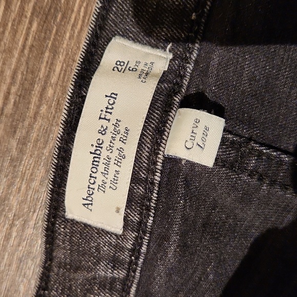❤️ ABERCROMBIE & FITCH CURVE LOVE JEANS - ULTRA HIGH RISE ANKLE STRAIGHT, 6 (28) - Picture 3 of 6
